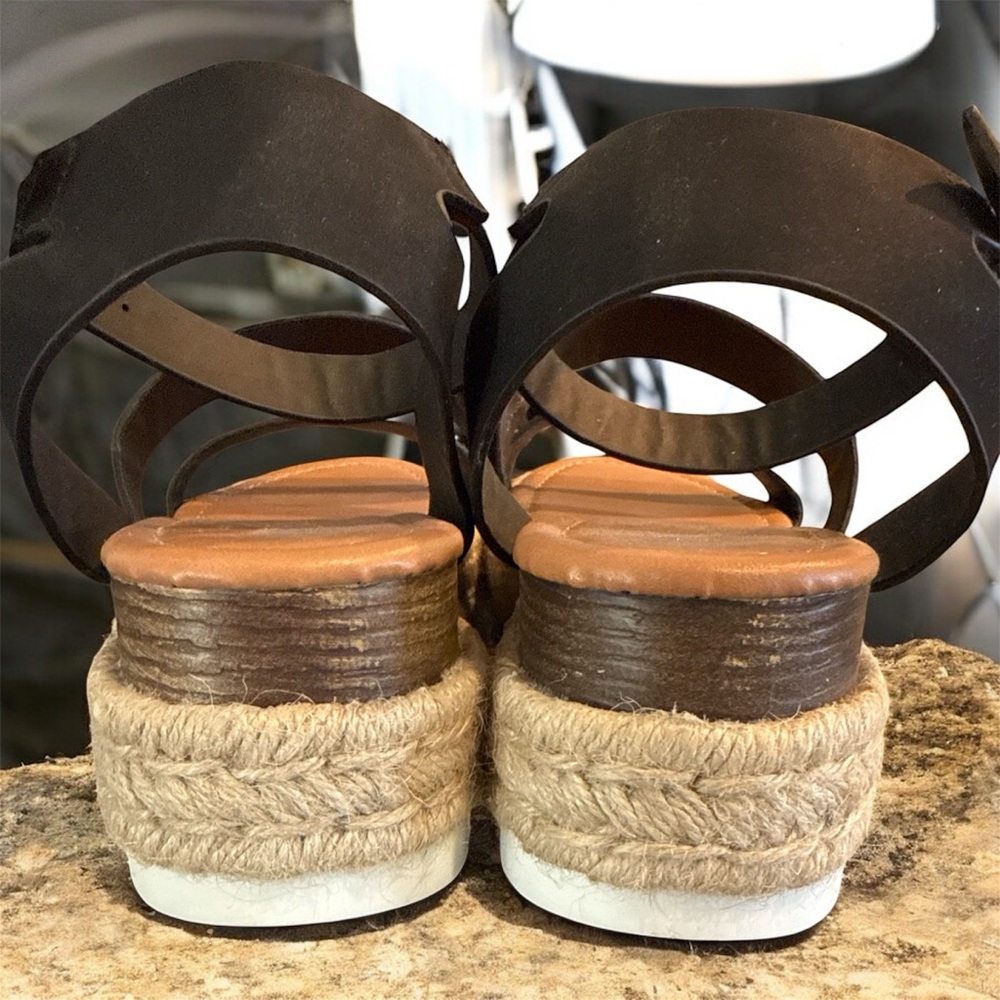 Stylish Black Platform Espadrilles ❤️ - Picture 3 of 4